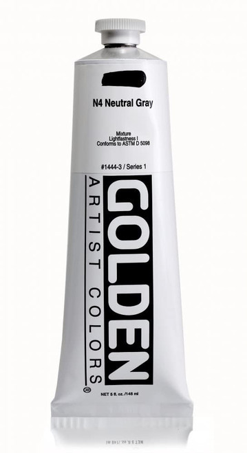 Heavy Body Acrylic - 148ml Tube -  Neutral Grey N4 I
