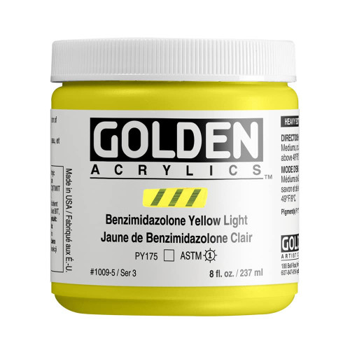Heavy Body Acrylic - 237ml Jar - Benzimidazolone Yellow Light III