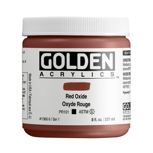 Heavy Body Acrylic - 237ml Jar - Red Oxide I