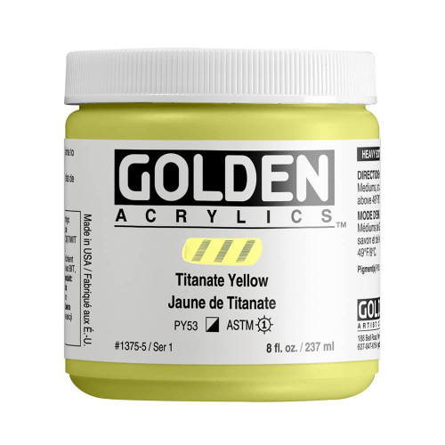 Heavy Body Acrylic - 237ml Jar - Titan Yell I