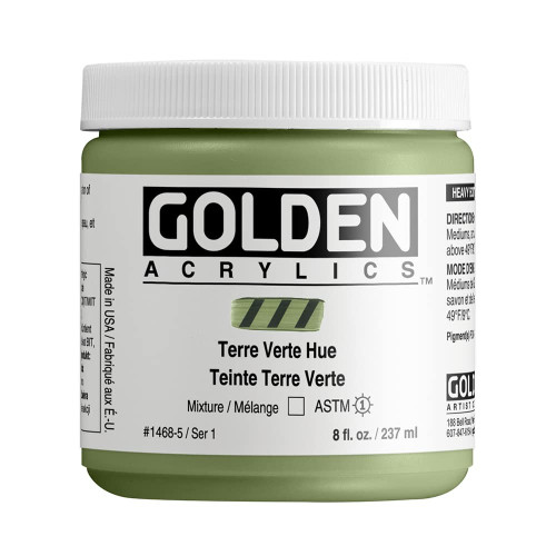 Heavy Body Acrylic - 237ml Jar - Terre Verte Hue I