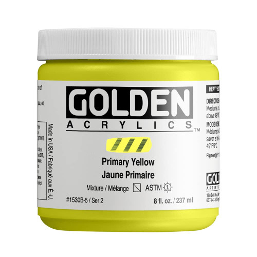 Heavy Body Acrylic - 237ml Jar - Primary Yell II