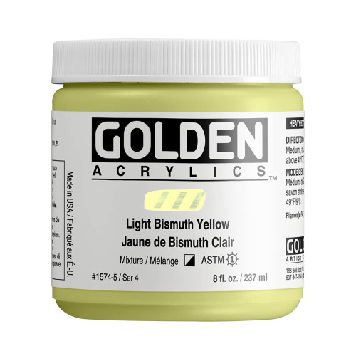 Heavy Body Acrylic - 237ml Jar - Light Bismuth Yellow IV
