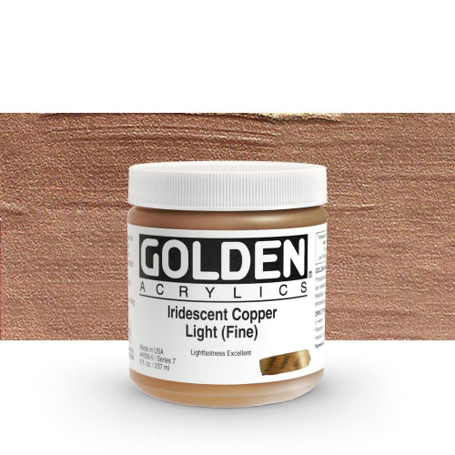 Heavy Body Acrylic - 237ml Jar - Irid Copper Lt F VII