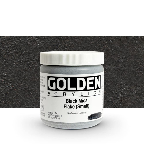 Heavy Body Acrylic - 237ml Jar - Irid Black Mica Small V