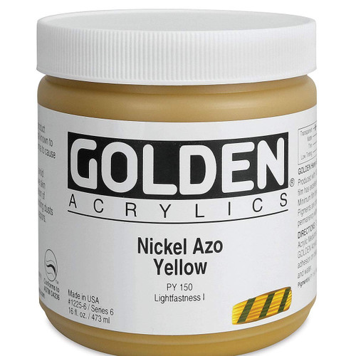 Heavy Body Acrylic - 473ml Jar -Nickel Azo Yell VI