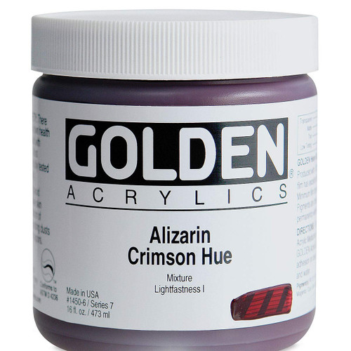 Heavy Body Acrylic - 473ml Jar -Alizarin Crimson Hue VII