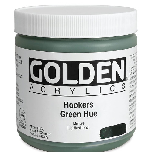 Heavy Body Acrylic - 473ml Jar -Hookers Green Hue VII