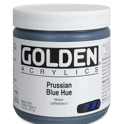 Heavy Body Acrylic - 473ml Jar -Prussian Blue Hue IV Heavy Body Acrylic - 473ml Jar -Prussian Blue Hue IV