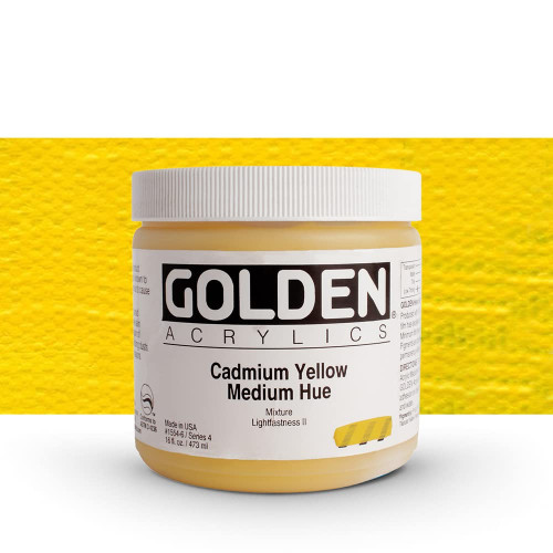 Heavy Body Acrylic - 473ml Jar -Cad Yell Med Hue IV