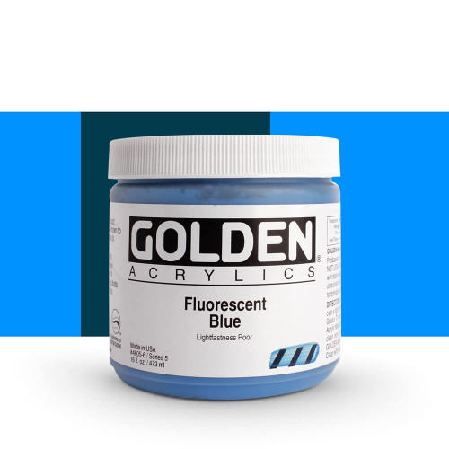 Heavy Body Acrylic - 473ml Jar -Fluor Blue V