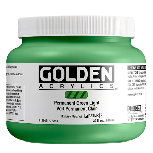 Heavy Body Acrylic - 946ml Jar - Permt Gn Lt IV