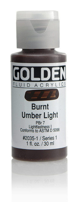 Fluid Acrylic - 30ml Bottle - Burnt Umber Lt I