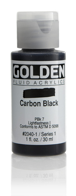 Fluid Acrylic - 30ml Bottle - Carbon Black I