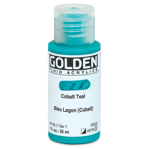 Fluid Acrylic - 30ml Bottle - Cobalt Teal VII