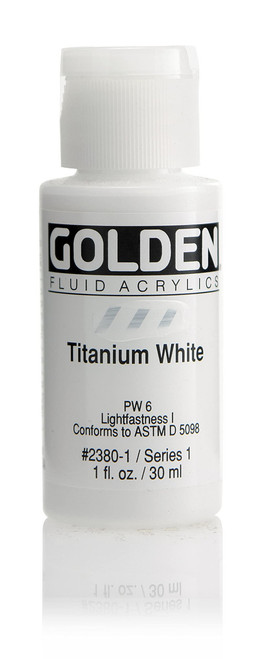 Fluid Acrylic - 30ml Bottle - Titanium White I