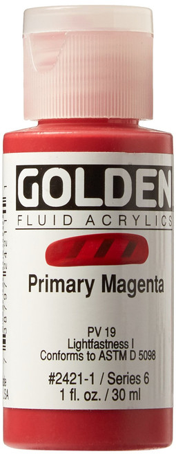 Fluid Acrylic - 30ml Bottle - Primary Mag VI