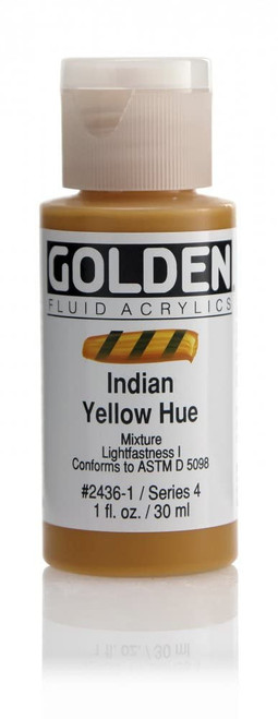 Fluid Acrylic - 30ml Bottle - Indian Yellow Hue IV