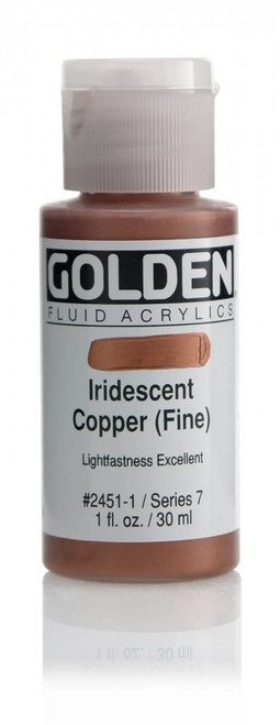 Fluid Acrylic - 30ml Bottle - Irid Copper F VII