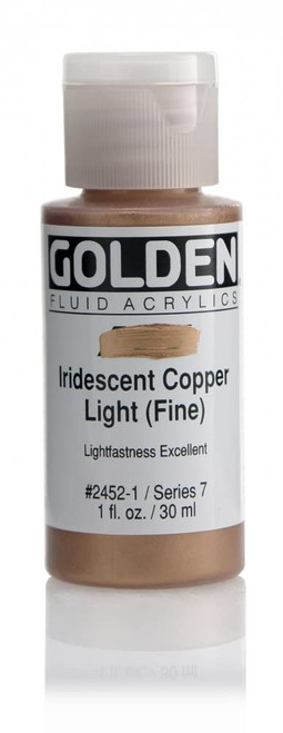 Fluid Acrylic - 30ml Bottle - Irid Copper Lt F VII Fluid Acrylic - 30ml Bottle - Irid Copper Lt F VII