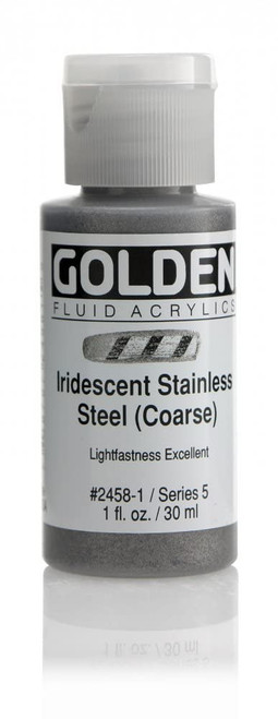 Fluid Acrylic - 30ml Bottle - Irid St St Coarse V