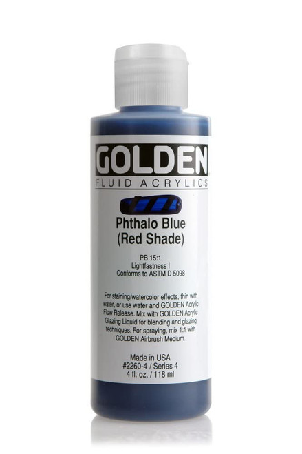Fluid Acrylic - 118ml Bottle - Phth Blue RS IV