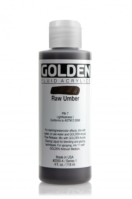 Fluid Acrylic - 118ml Bottle - Raw Umber I