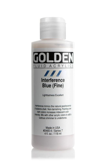 Fluid Acrylic - 118ml Bottle - Interference Blue VII