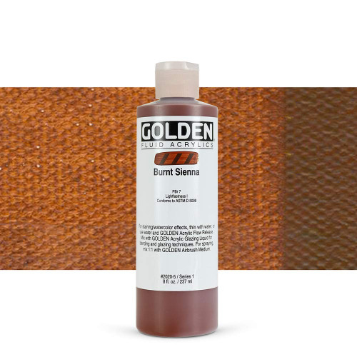 Fluid Acrylic - 237ml Bottle - Burnt Sienna I