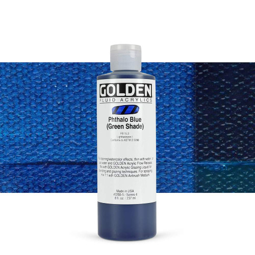 Fluid Acrylic - 237ml Bottle - Phth Blue GS IV