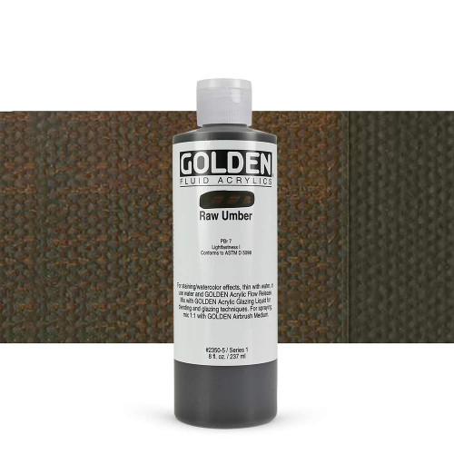 Fluid Acrylic - 237ml Bottle - Raw Umber I