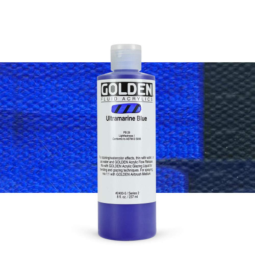 Fluid Acrylic - 237ml Bottle - Ultra Blue II