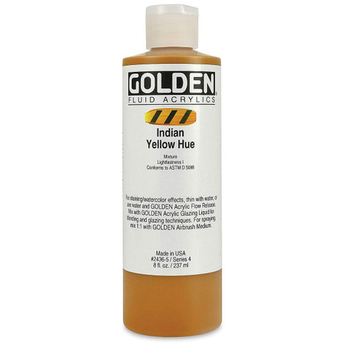 Fluid Acrylic - 237ml Bottle - Indian Yellow Hue IV