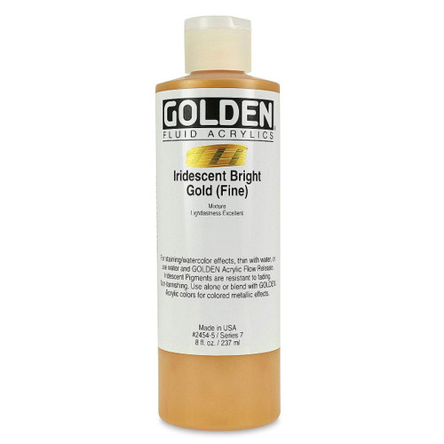 Fluid Acrylic - 237ml Bottle - Irid Bright Gold F VII