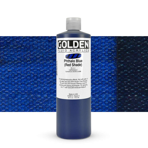 Fluid Acrylic - 473ml Bottle - Phth Blue RS IV