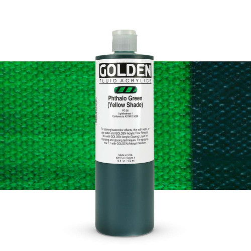 Fluid Acrylic - 473ml Bottle - Phth Gn YS IV