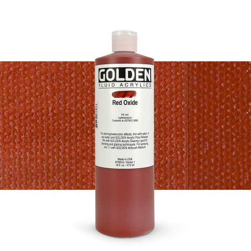 Fluid Acrylic - 473ml Bottle - Red Oxide I Fluid Acrylic - 473ml Bottle - Red Oxide I