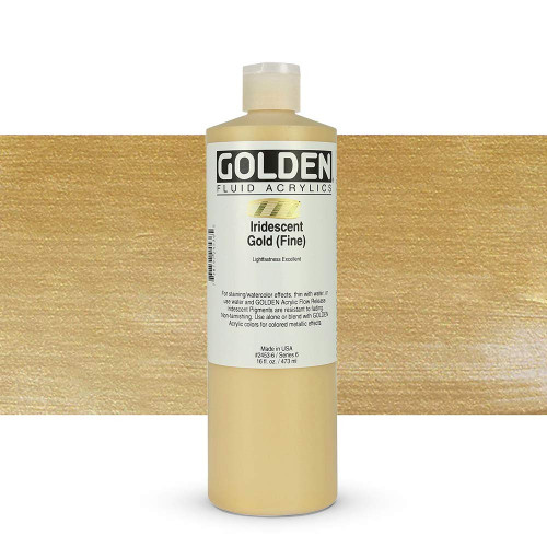 Fluid Acrylic - 473ml Bottle - Irid Gold F VI