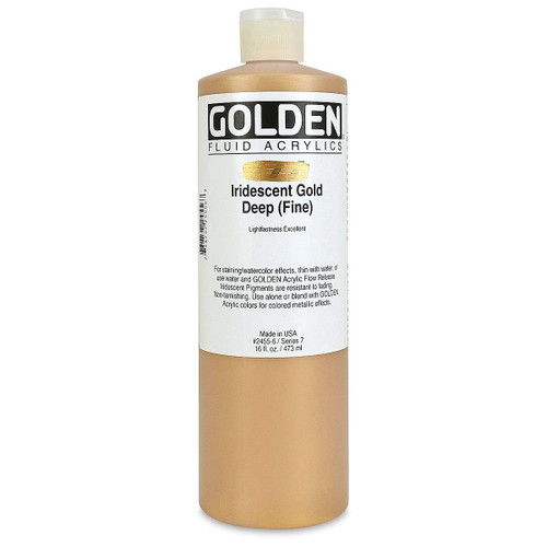 Fluid Acrylic - 473ml Bottle - Irid Gold Dp F VII