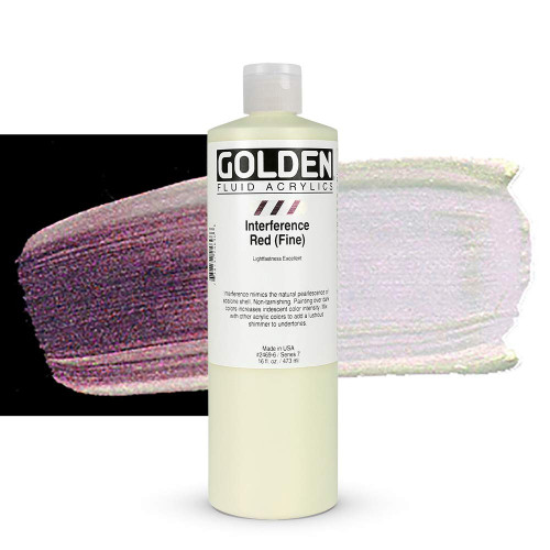 Fluid Acrylic - 473ml Bottle - Interference Red VII Fluid Acrylic - 473ml Bottle - Interference Red VII