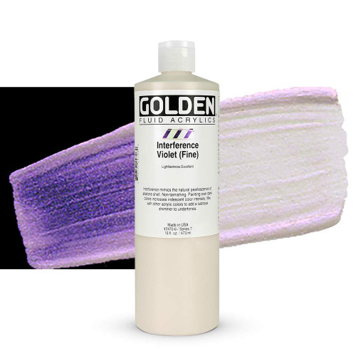 Fluid Acrylic - 473ml Bottle - Interference Violet VII