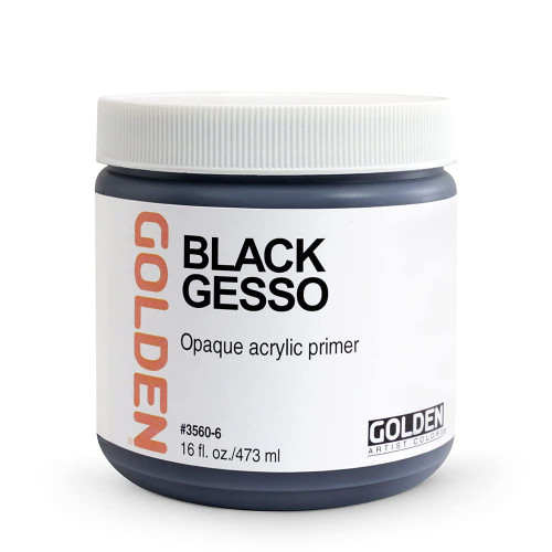Black Gesso -473ml Jar