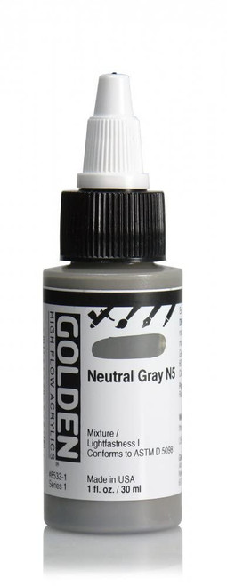High Flow Acrylic - 30ml Bottle - Neutral Gray N5