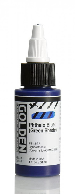 High Flow Acrylic - 30ml Bottle - Phthalo Blue (Green Shade)