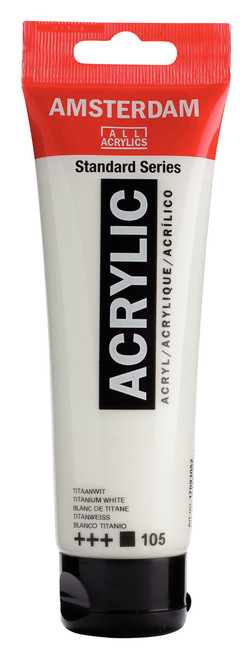 Amsterdam Acryl.Stand.120ml Titanium White