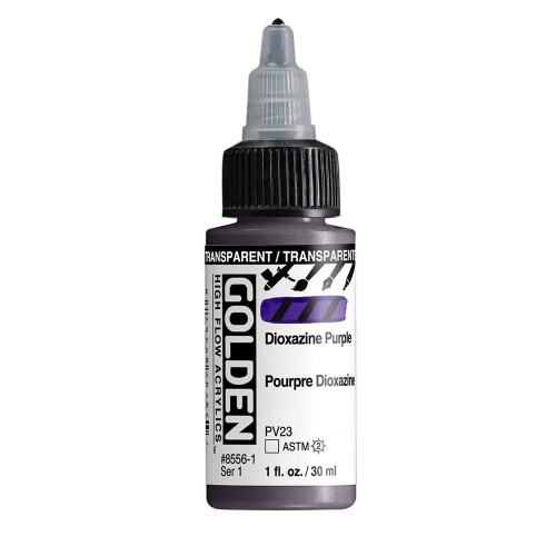 High Flow Acrylic - 30ml Bottle - Transparent Dioxazine Purple