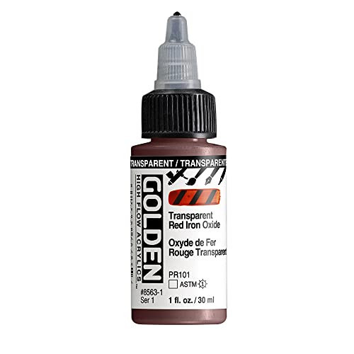 High Flow Acrylic - 30ml Bottle - Transparent Red Iron Oxide