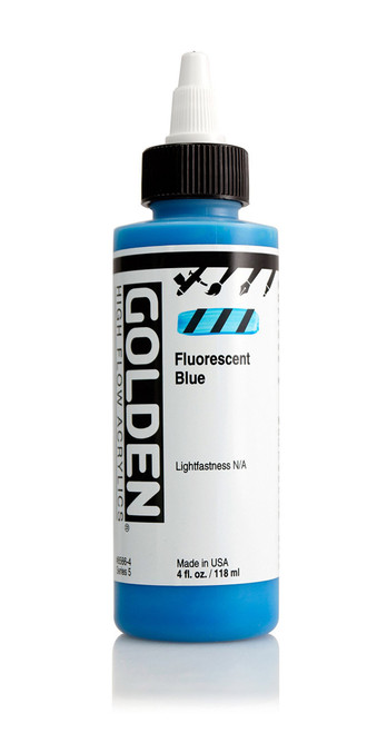 High Flow Acrylic - 118ml Bottle - Fluorescent Blue