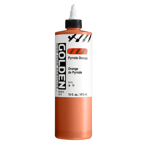 High Flow Acrylic - 473ml Bottle - Pyrrole Orange