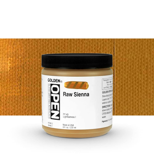 Open Acrylic - 237ml Jar - Raw Sienna I
